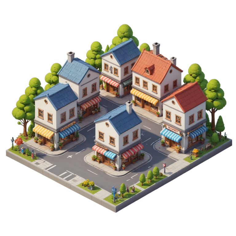 Isometric city block 3